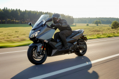 Scooter-waehrend-der-Fahrt