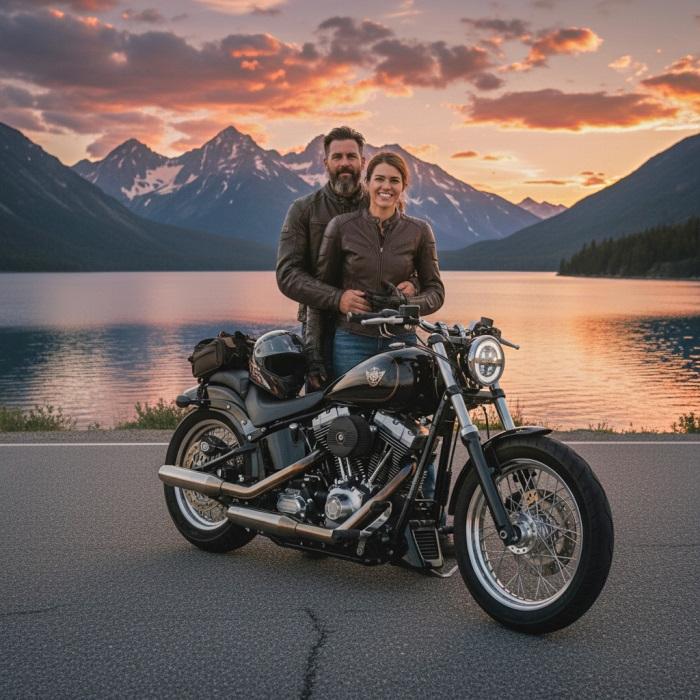 Motorrad Fotoshooting